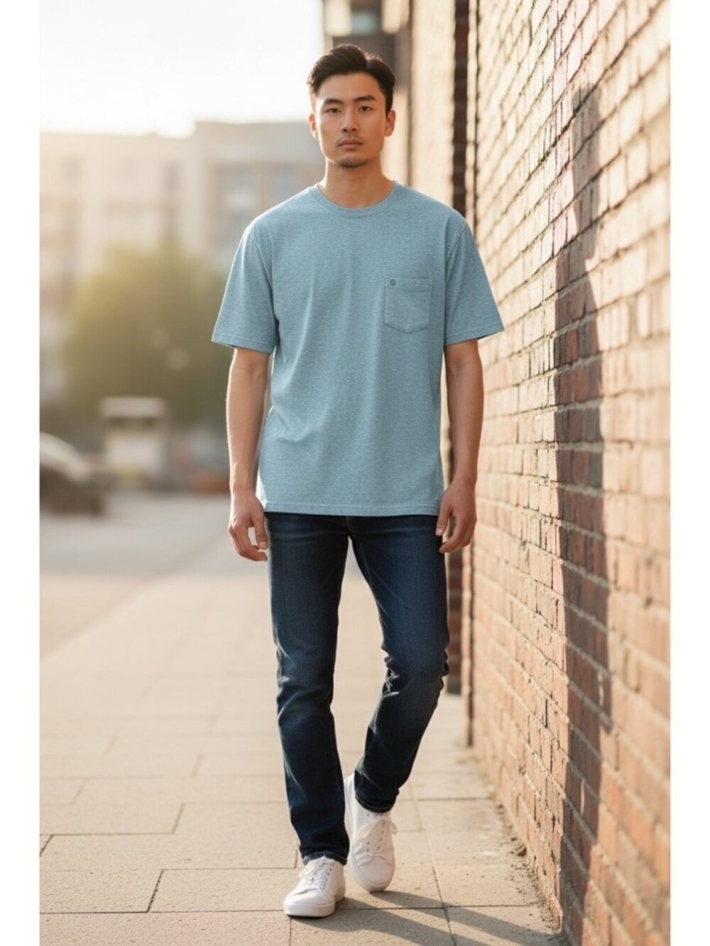 Duck Camp Men's Light Blue Soft T-Shirt
